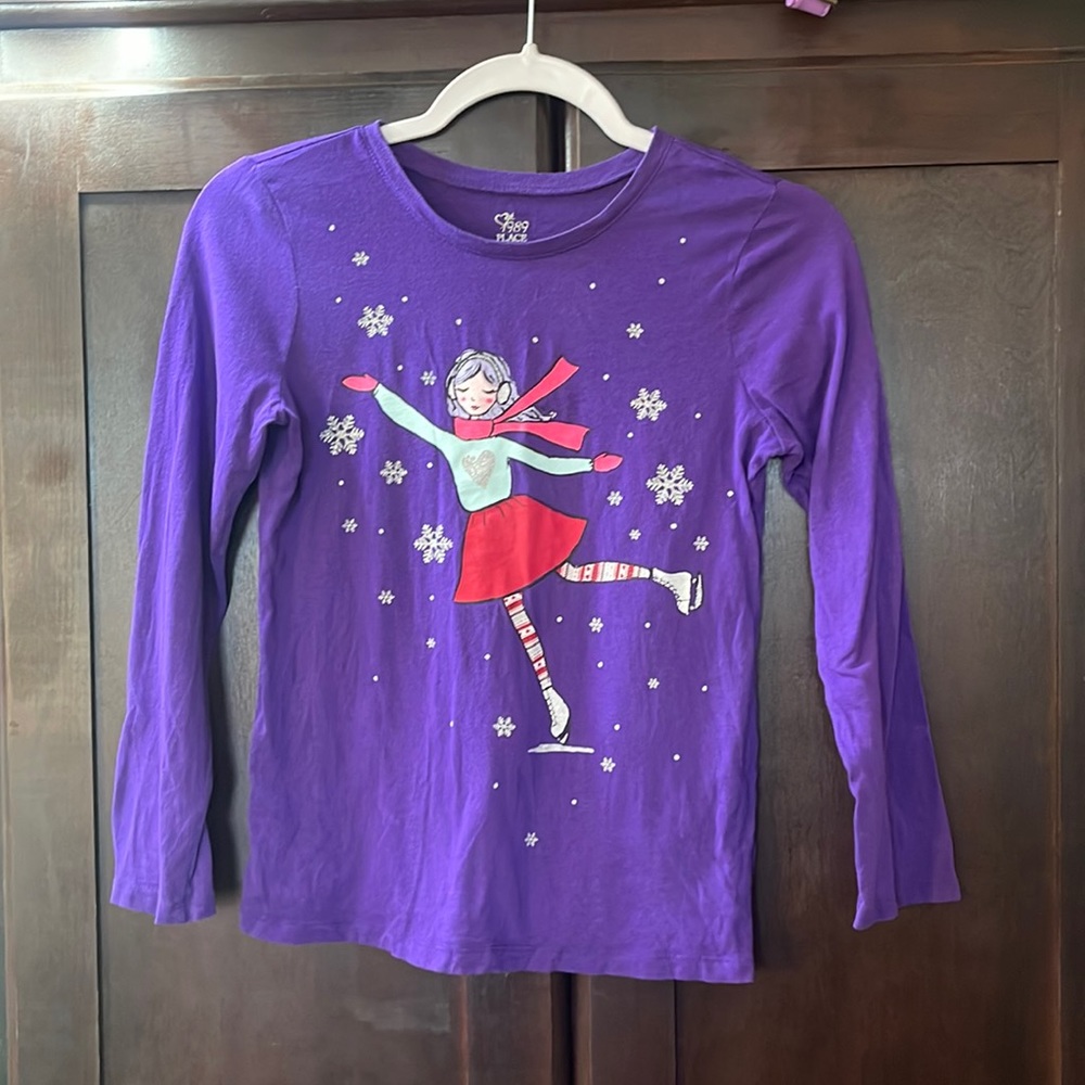 Girl’s children place purple long sleeve shirts size 10/12